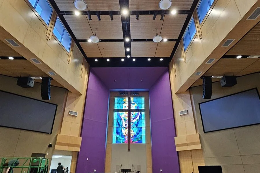 House of Worship commercial AV installation by AV Connect in Austin, TX