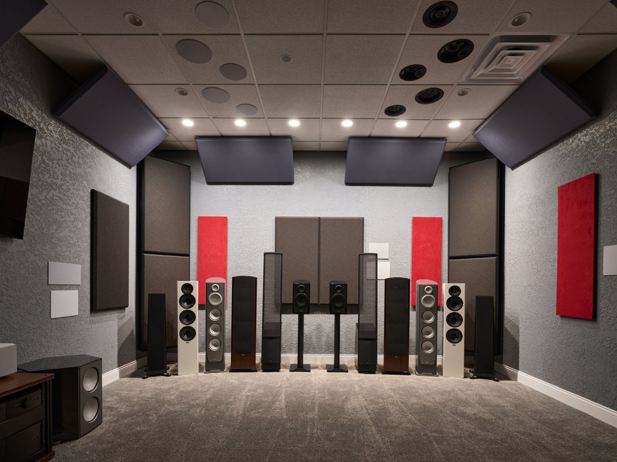 High-performance speaker demo room at the AV Connect showroom
