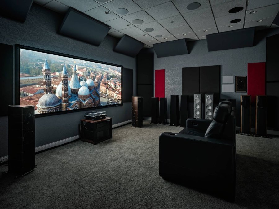 Home theater demonstration room at the AV Connect showroom