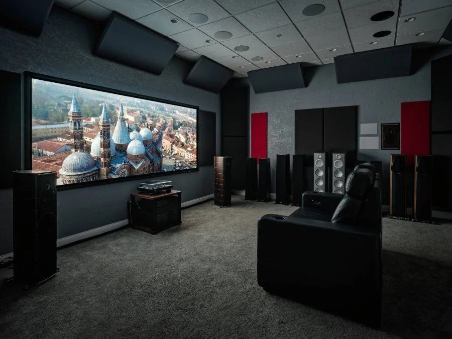 Home theater demonstration room at the AV Connect showroom