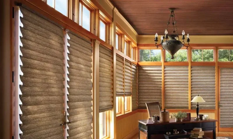Roman Shades installed by AV Connect in Austin, TX