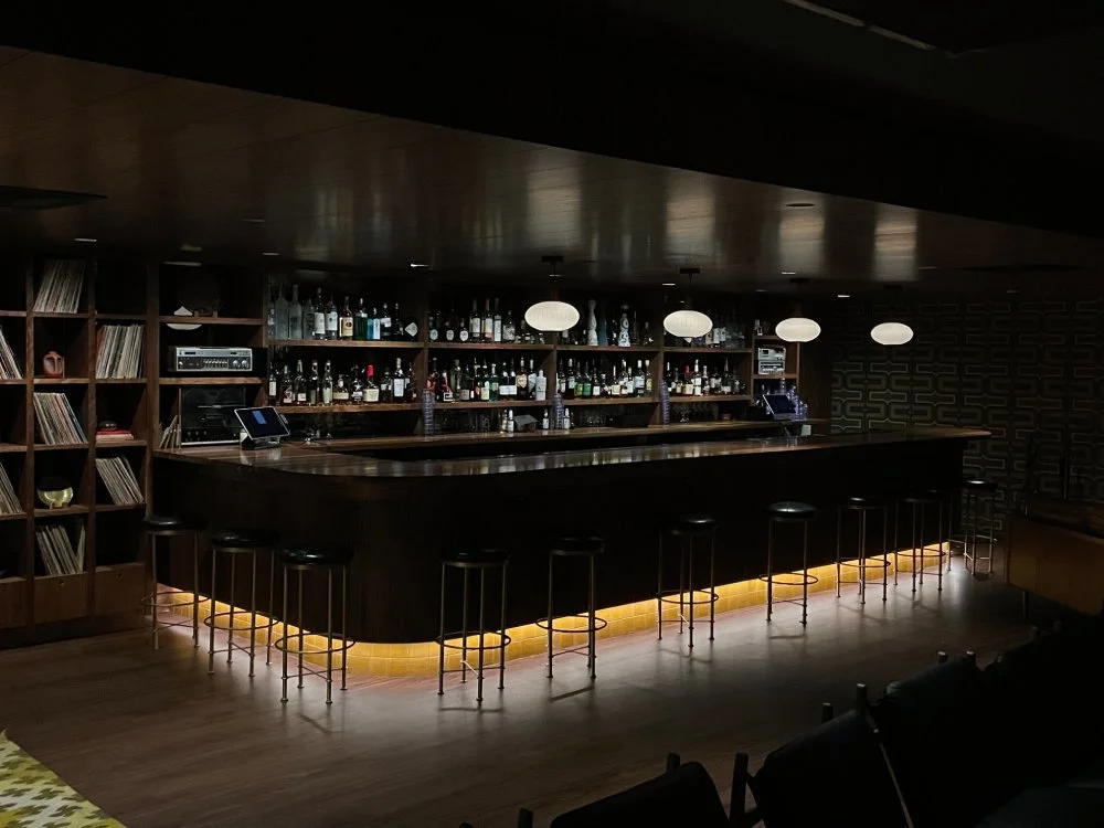 Bar lighting installation in the Austin area