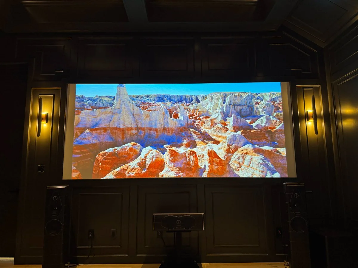 Custom home theater installation in an Austin, TX home
