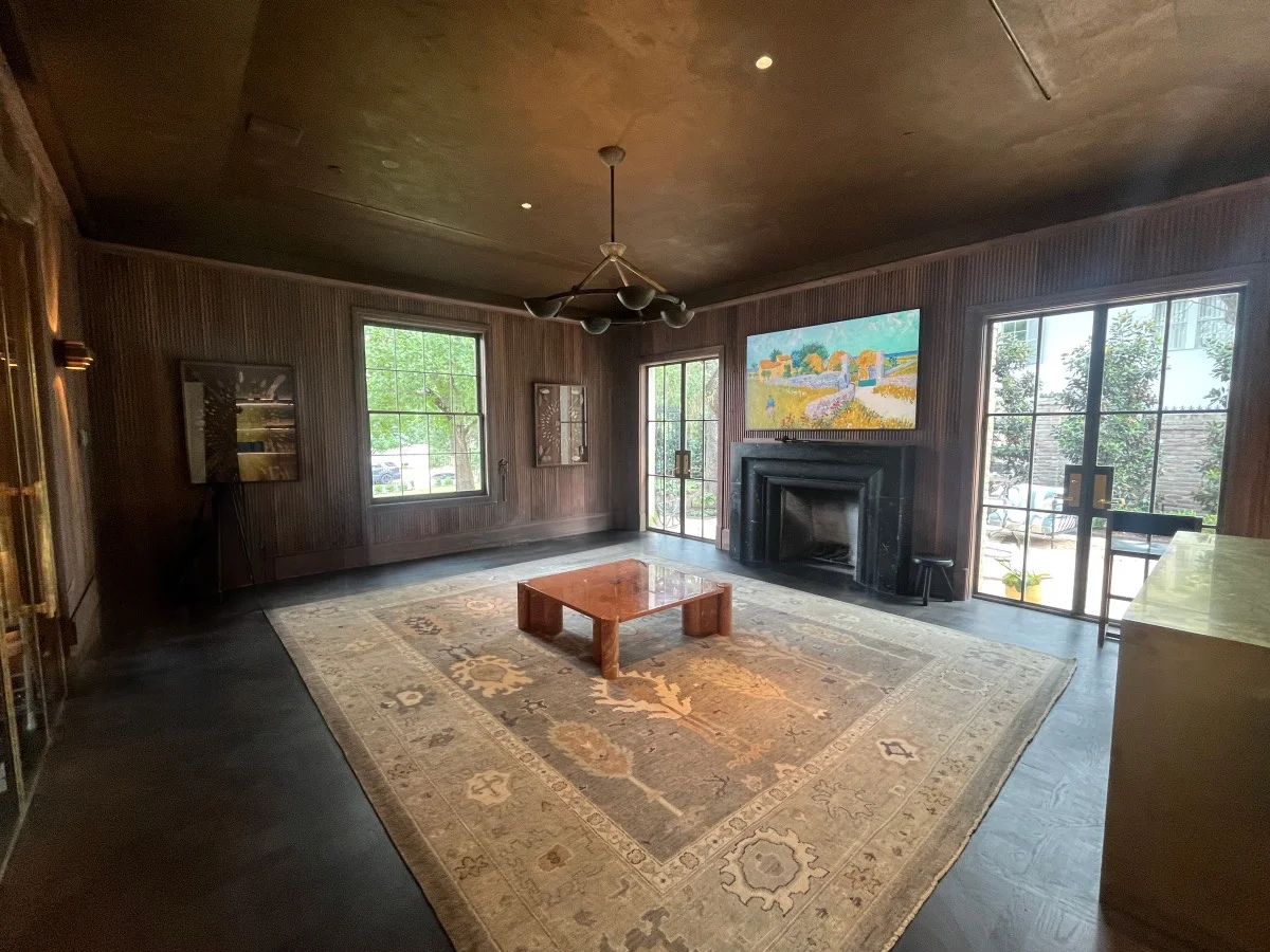 High-end residential media room with integrated audio video in an Austin, TX home
