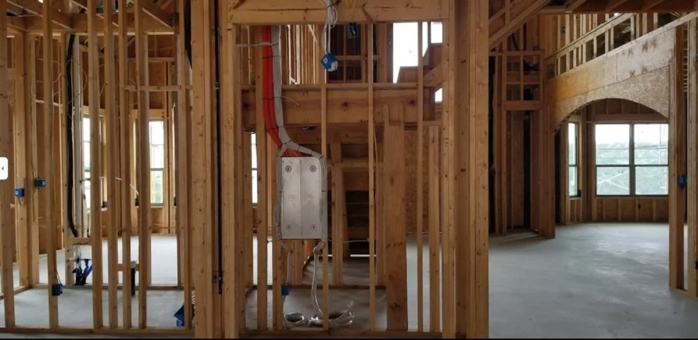 Structured pre-wiring for a new Austin, TX home