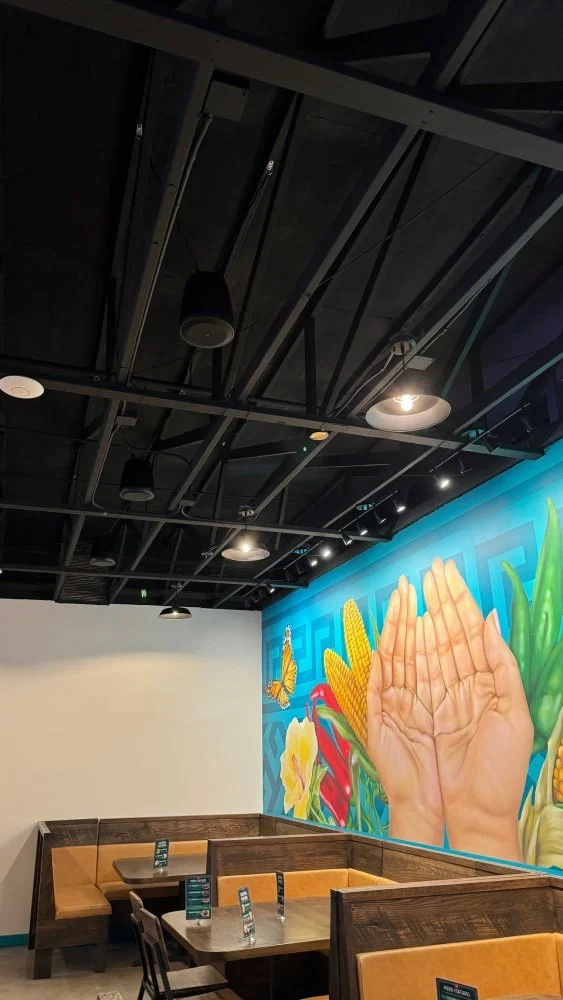 Restaurant audio video at Serranos in Austin, TX