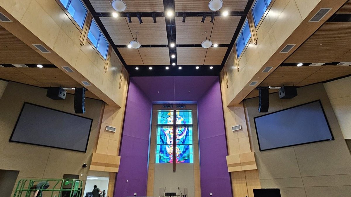 Large-format displays in a Central Texas house of worship